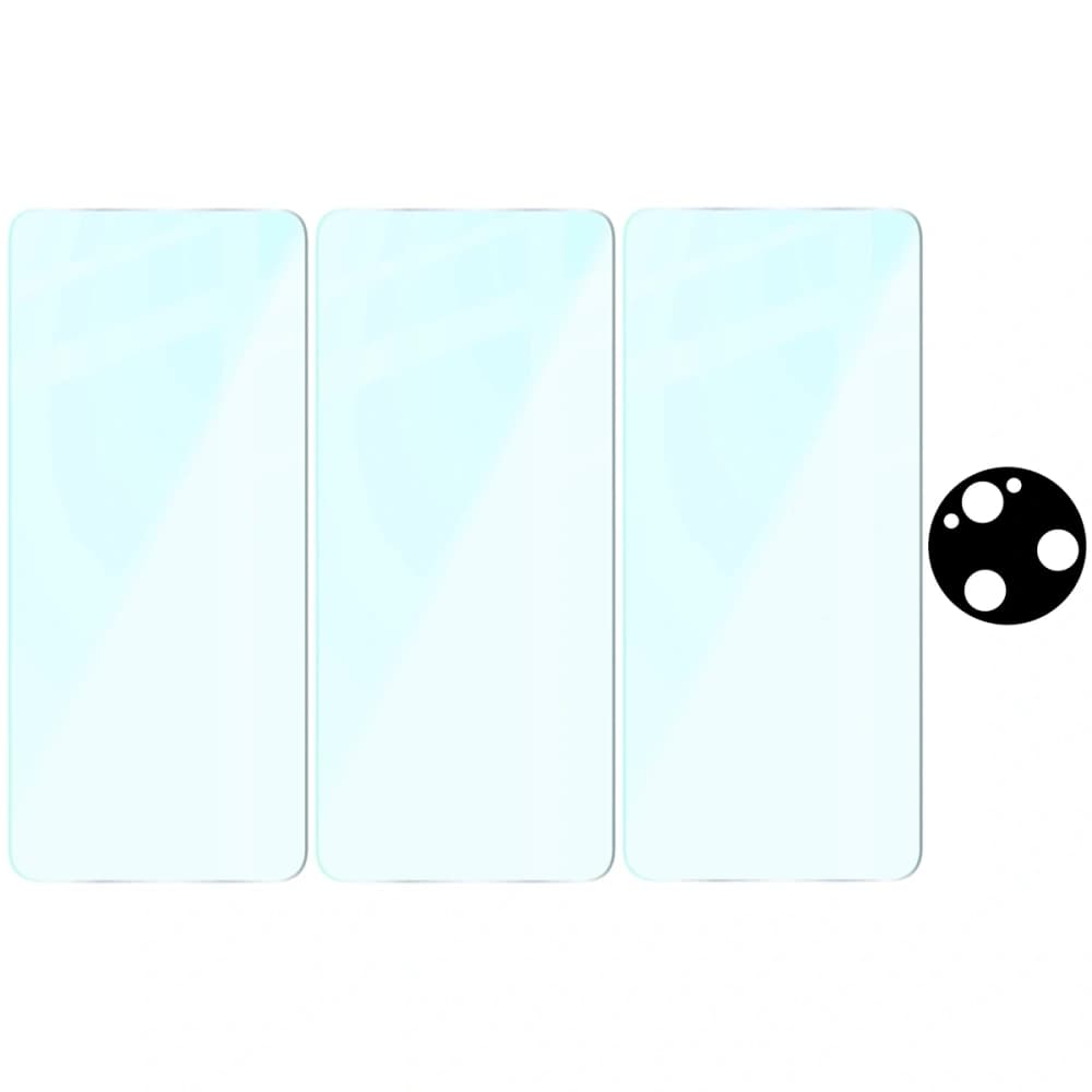 Bizon Clear 2 Pack 3x gehärtetes Glas + 1x Linsenschutz für Xiaomi Poco F7 Ultra - 6