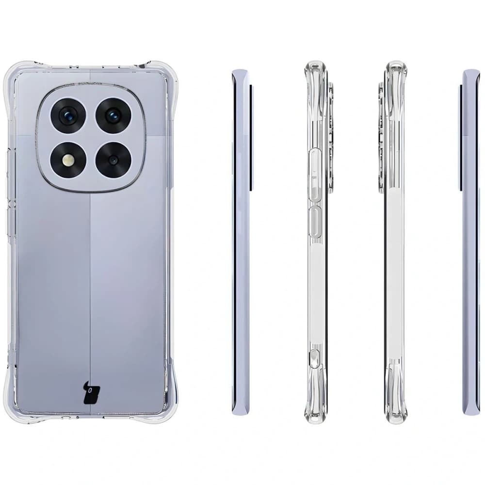 Bizon Case Clear Pack Hülle + 2x Bildschirmfolie + Objektivschutz für Xiaomi Redmi Note 14 Pro 4G - 4
