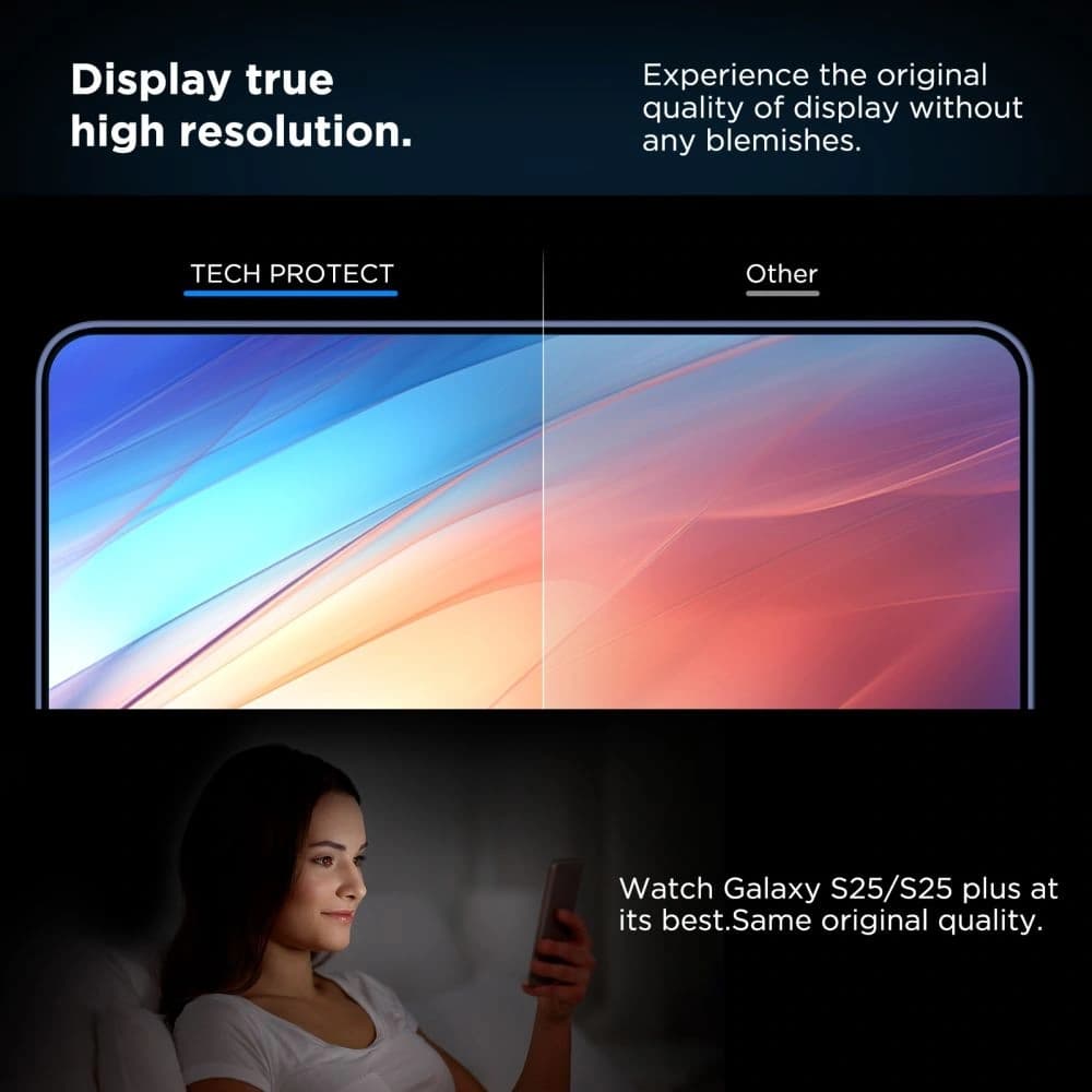 Tech-Protect Quick Set+ Samsung Galaxy S25+ Plus / S24+ Plus Clear [2 PACK] - 4