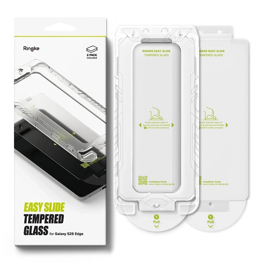 Ringke Easy Slide Samsung Galaxy S25 Edge Klar [2 PACK] - 7