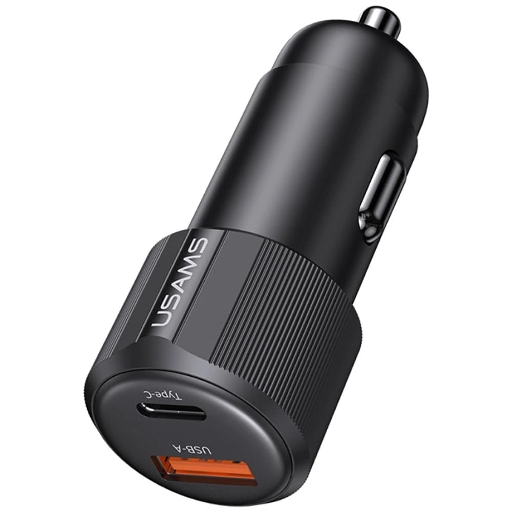 USAMS YT Series CC283 60W Car Charger 1xUSB-A 1xUSB-C black - 6