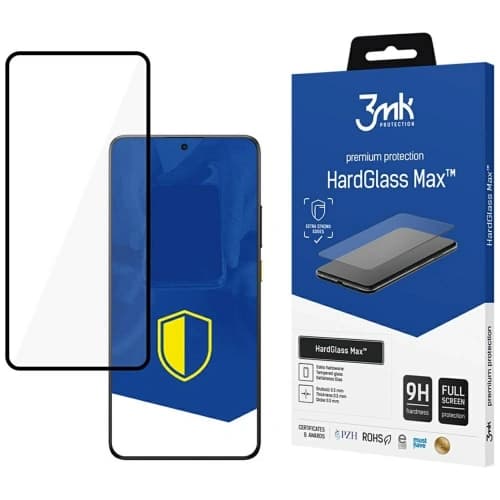 Tempered glass 3MK HardGlass Max für POCO X7 Pro schwarz