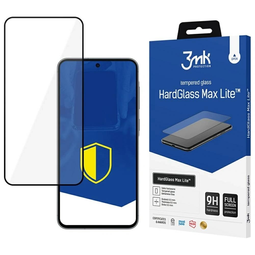 Tempered glass 3MK HardGlass Max Lite für Samsung Galaxy A36 / A56 schwarz - 1
