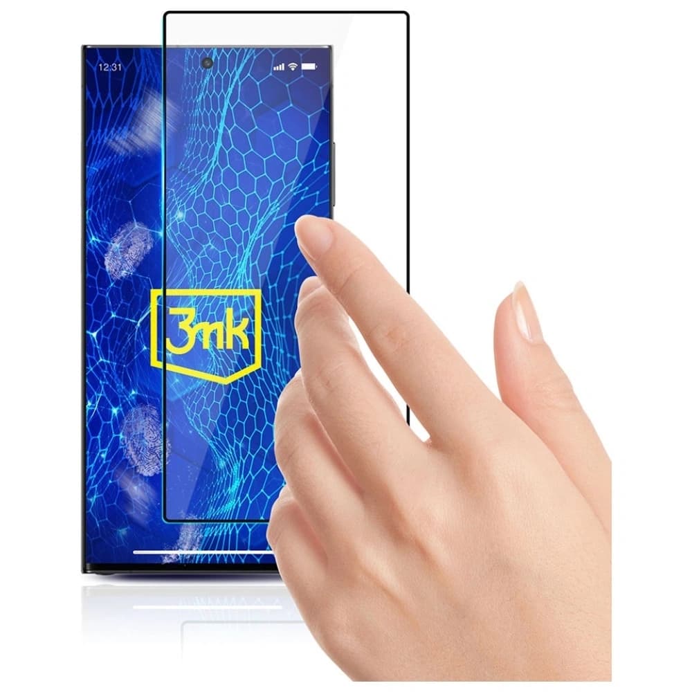 Tempered glass 3MK HardGlass Max Lite für Samsung Galaxy S24 Ultra schwarz - 5