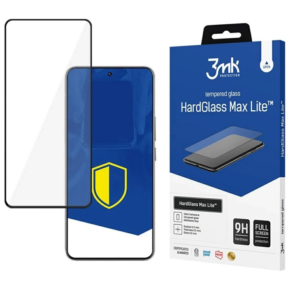 Tempered glass 3MK HardGlass Max Lite for Xiaomi 15 Ultra black - 1