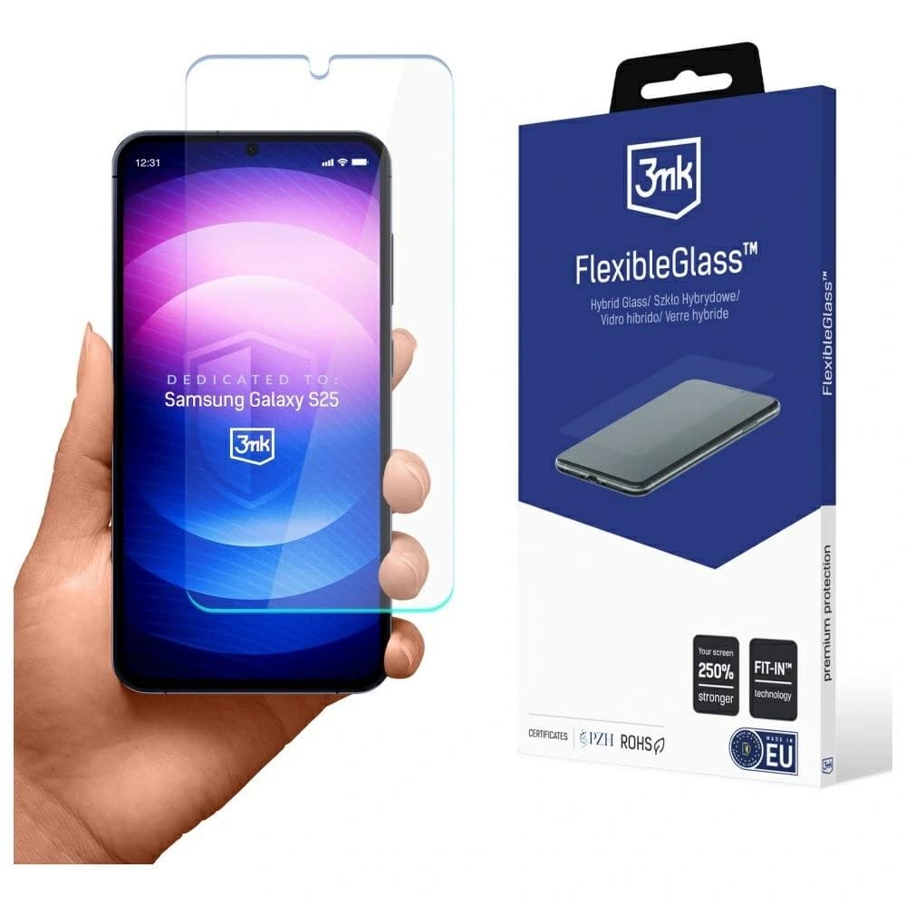 Hybridglas 3MK FlexibleGlass für Samsung Galaxy S25 - 1