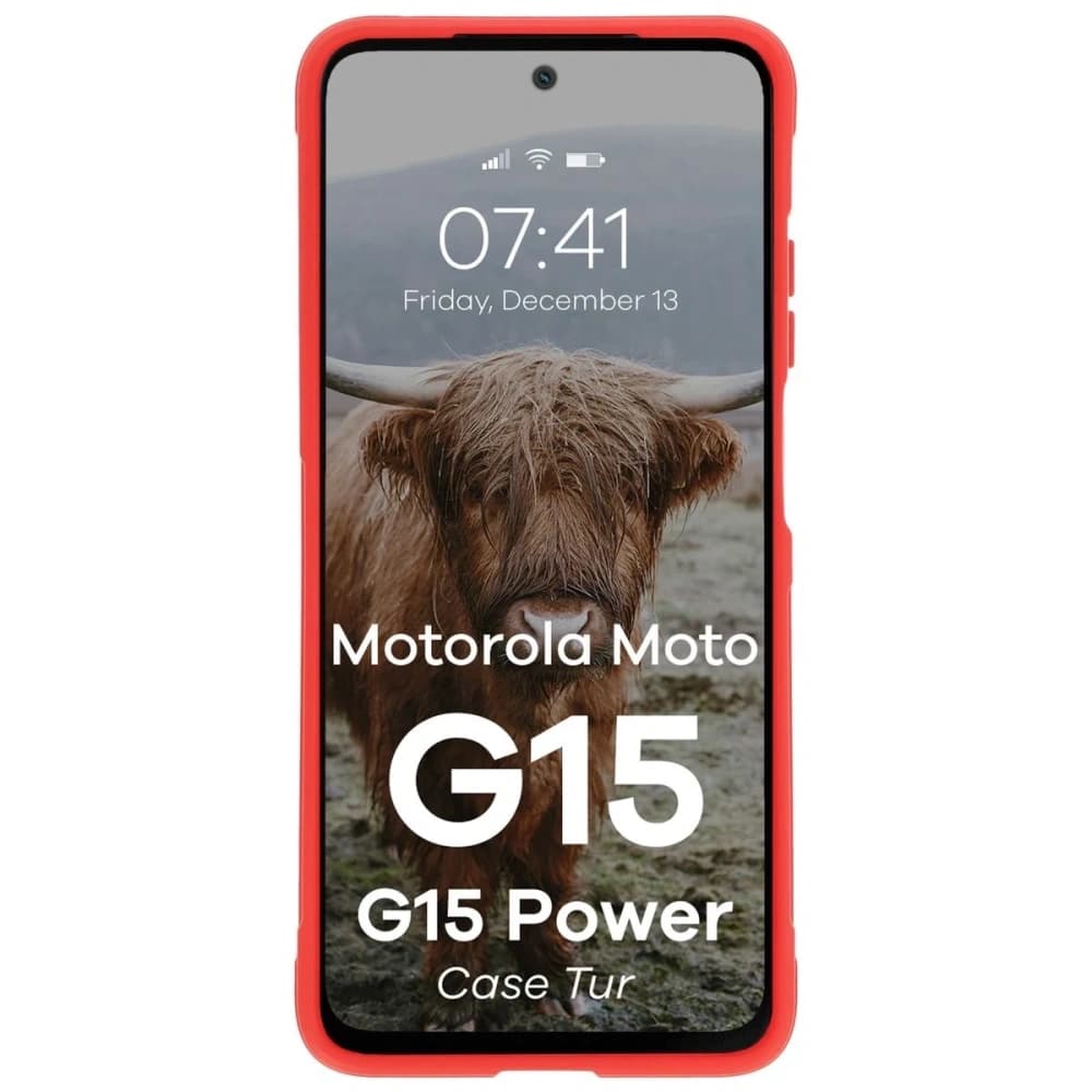 Bizon Case Tur Motorola Moto G15 / G15 Power rot - 5