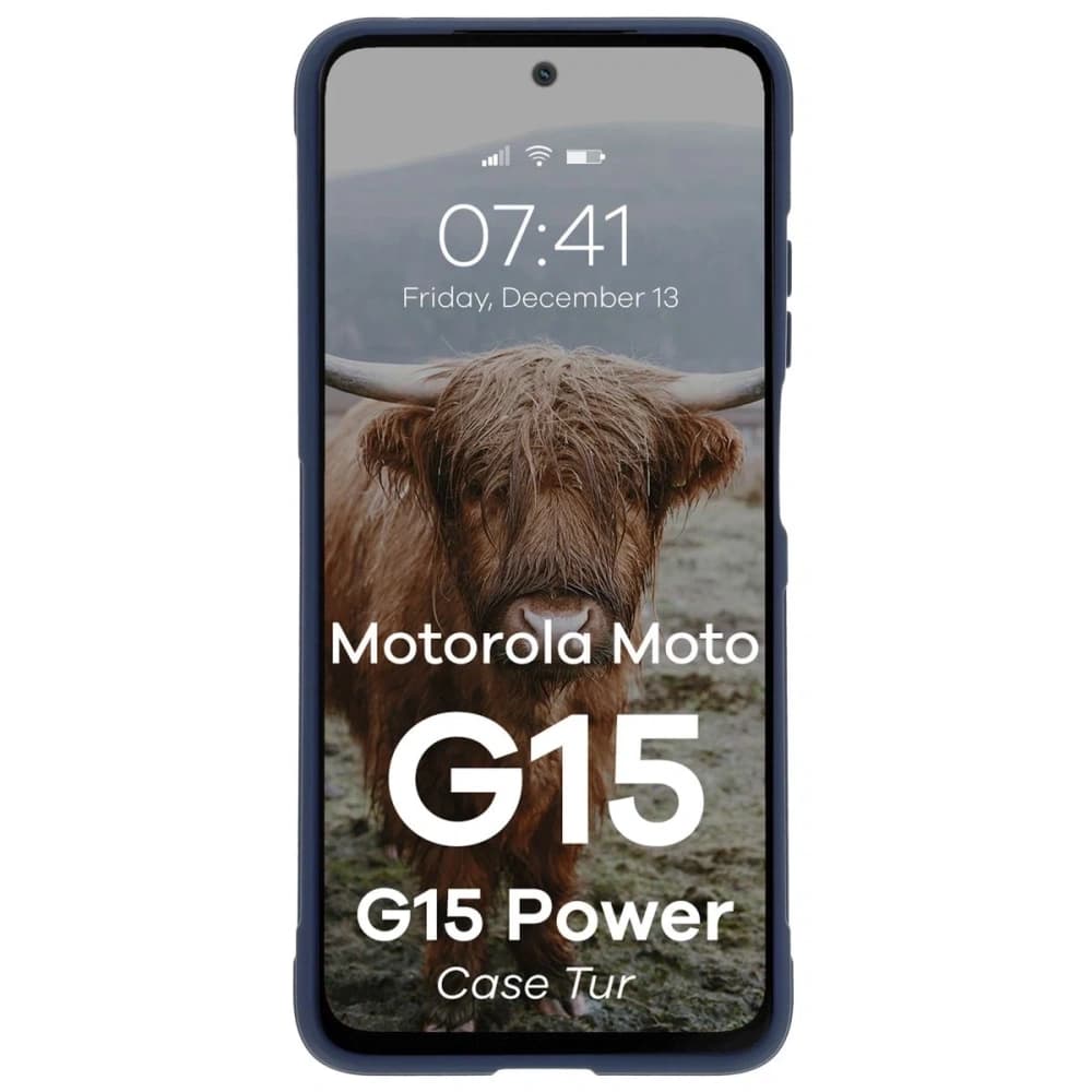 Bizon Case Tur Motorola Moto G15 / G15 Power navy blue - 5