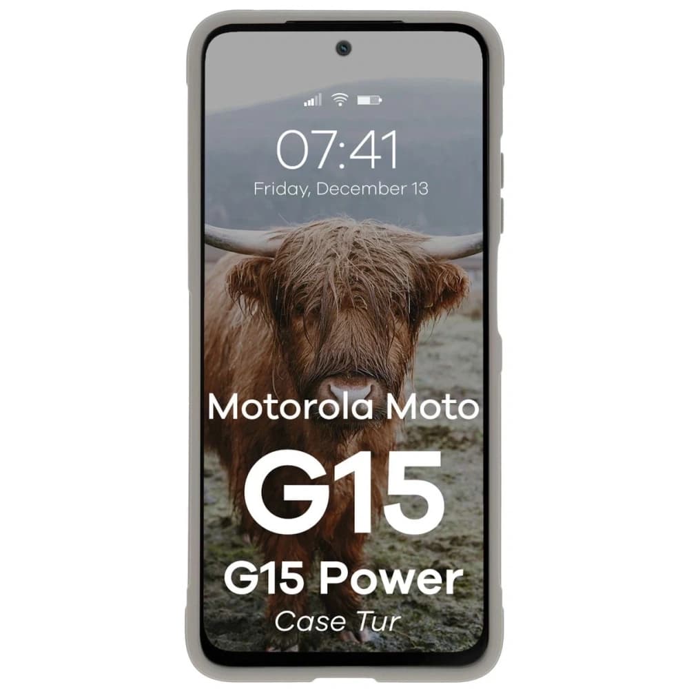 Bizon Case Tur Motorola Moto G15 / G15 Power light gray - 5