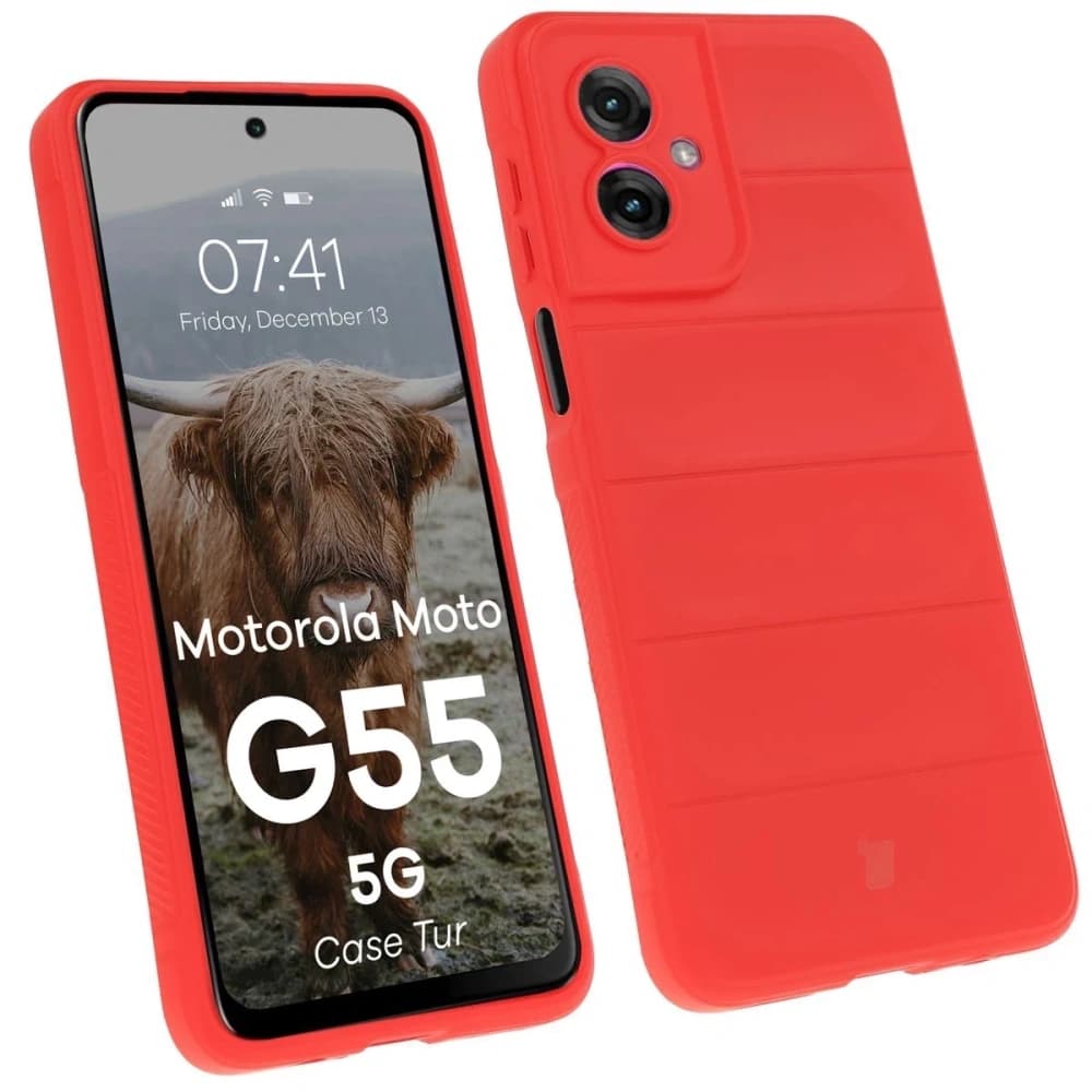 Bizon Case Tur Motorola Moto G55 5G red - 1