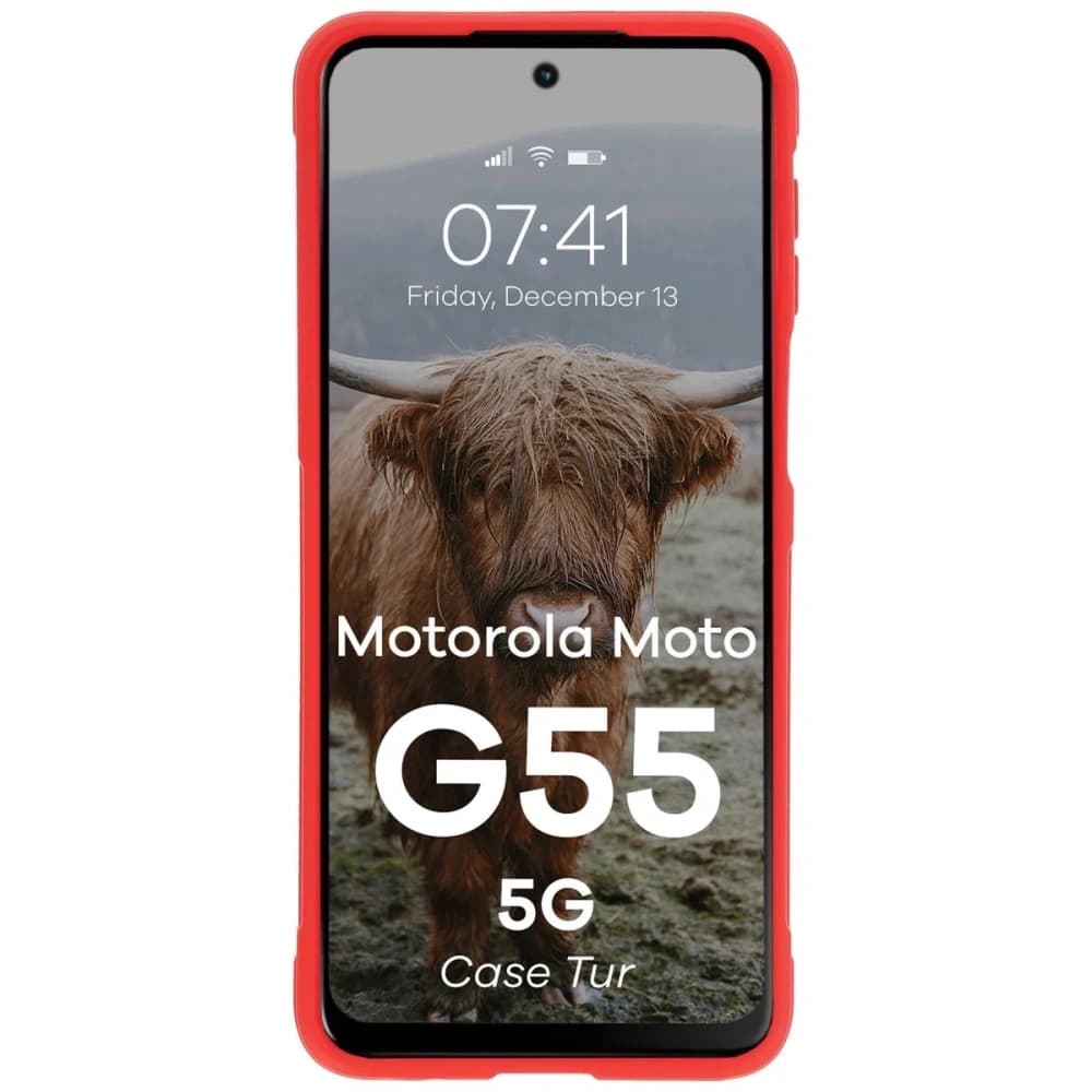 Bizon Case Tur Motorola Moto G55 5G red - 5