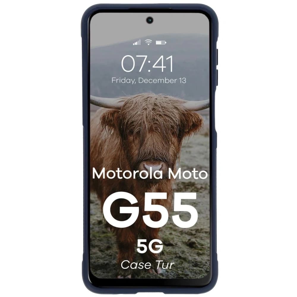 Bizon Case Tur Motorola Moto G55 5G navy blue - 5