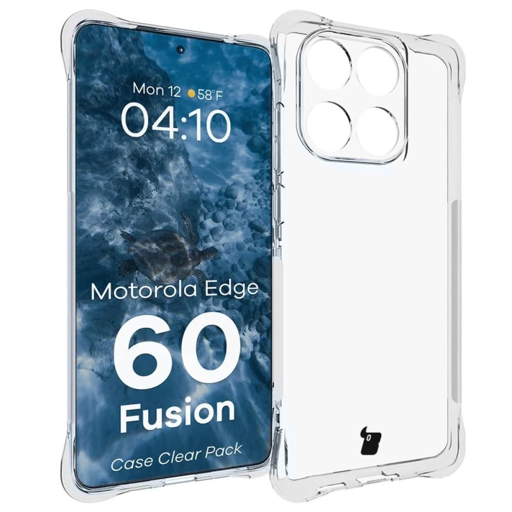 Bizon Case Clear Pack flexible case + 2x screen film Motorola Edge 60 Fusion / Edge 60 - 3