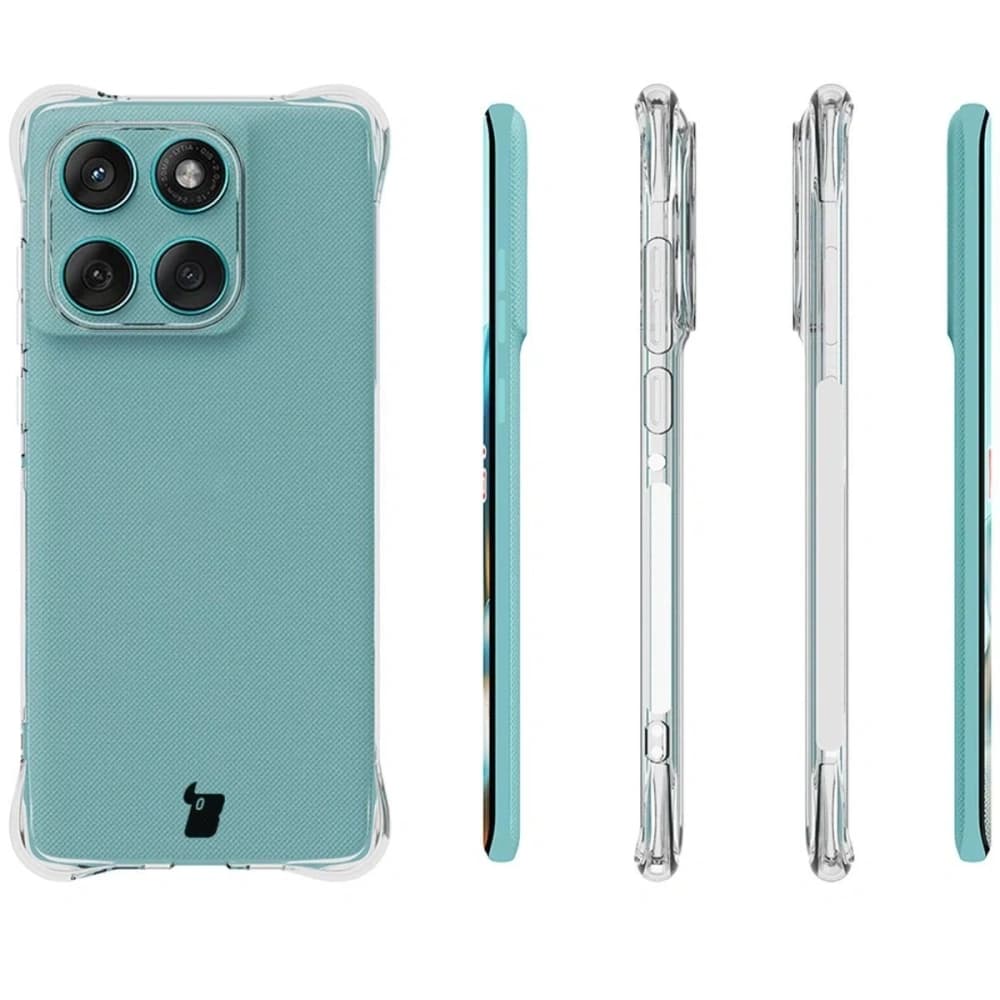 Bizon Case Clear Pack flexible case + 2x screen film Motorola Edge 60 Fusion / Edge 60 - 4