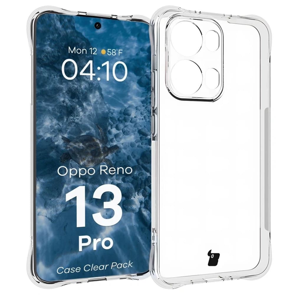 Bizon Case Clear Pack flexible case + 2x screen film Oppo Reno13 Pro - 3
