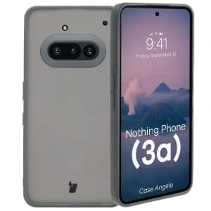 Bizon Case Angelo Nothing Phone (3a) translucent with a gray frame
