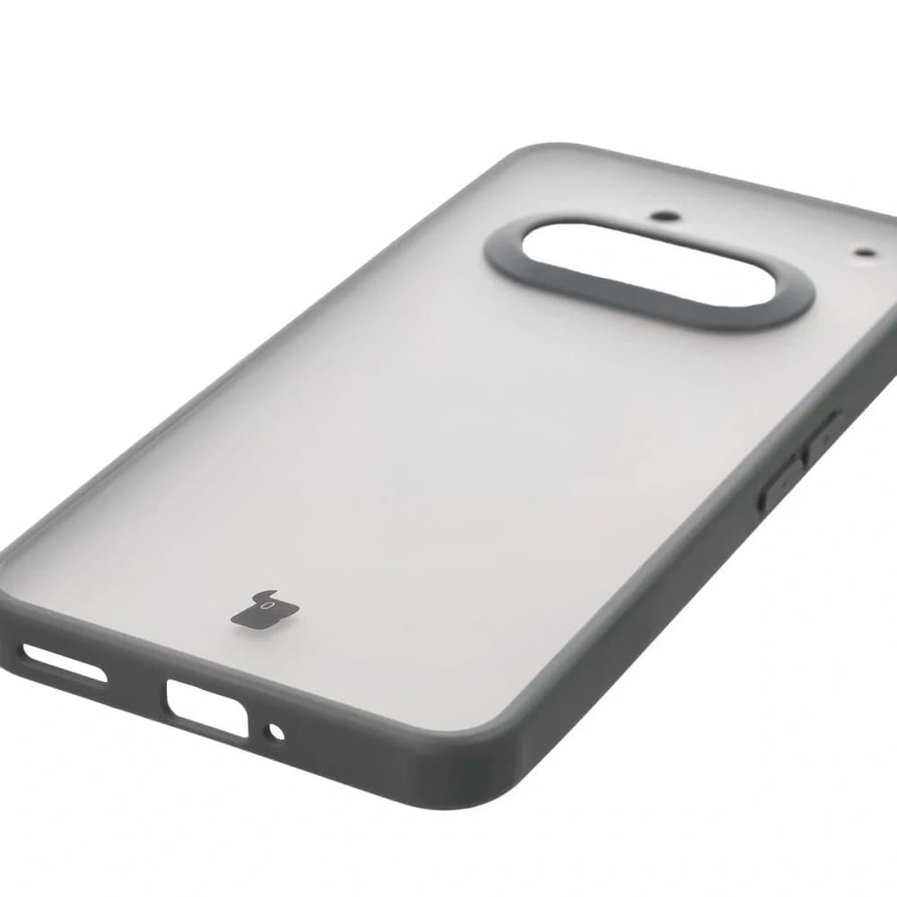 Bizon Case Angelo Nothing Phone (3a) translucent with a gray frame - 5