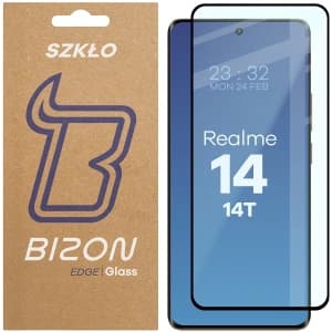Bizon Glass Edge 2 Realme 14 5G / 14T 5G black frame