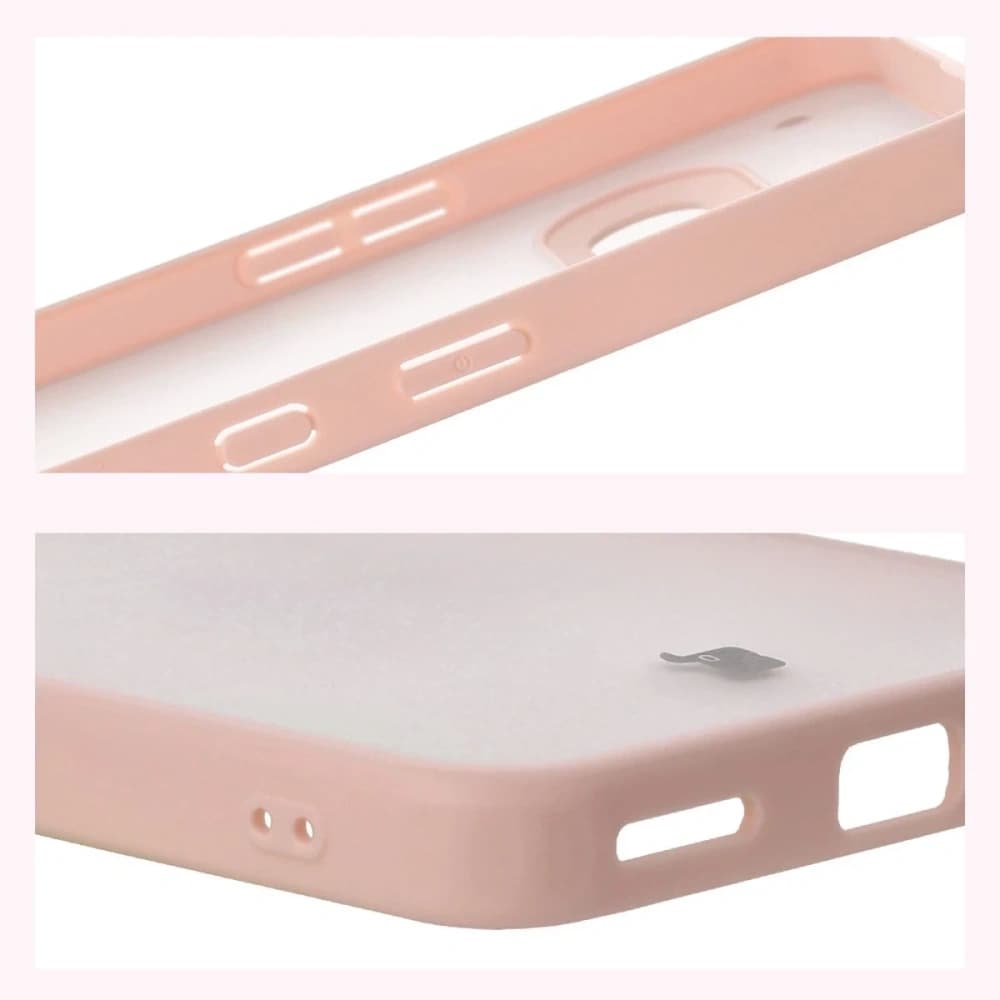 Bizon Case Angelo Nothing Phone (3a) translucent with a pink frame - 4