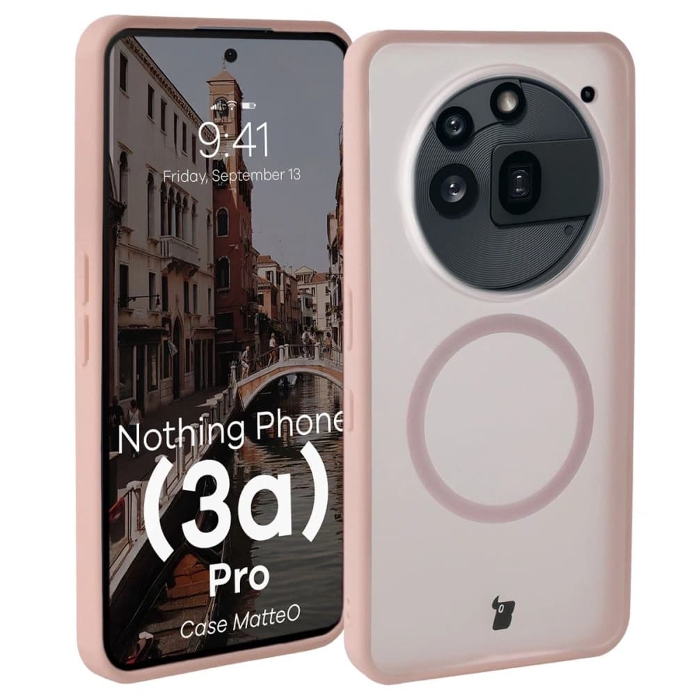 Bizon Case MatteO Magnetic Nothing Phone (3a) Pro smoky pink - 1