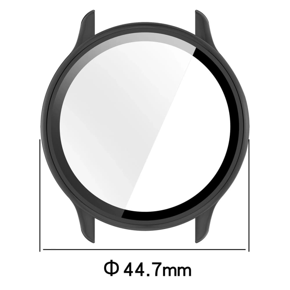 Bizon Case+Glass Uhr Garmin Vivoactive 6 schwarz - 2