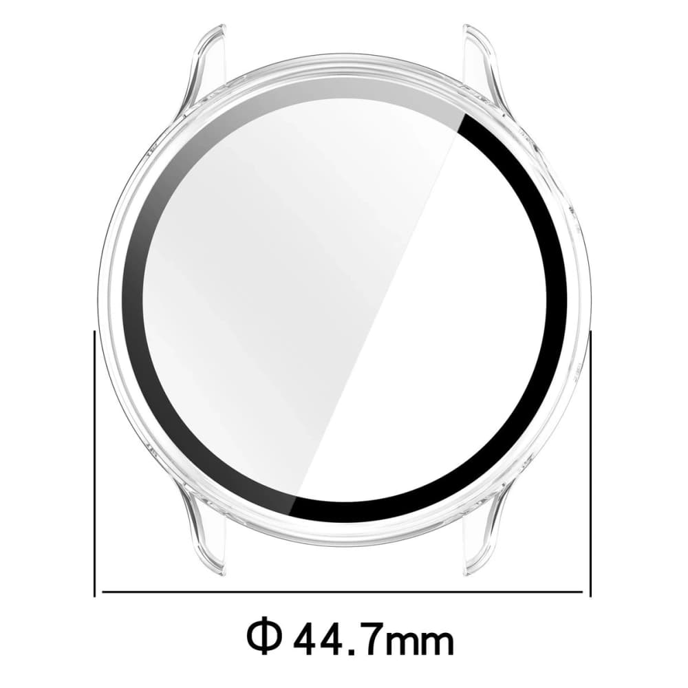 Bizon Case+Glass Watch Garmin Vivoactive 6 clear - 2