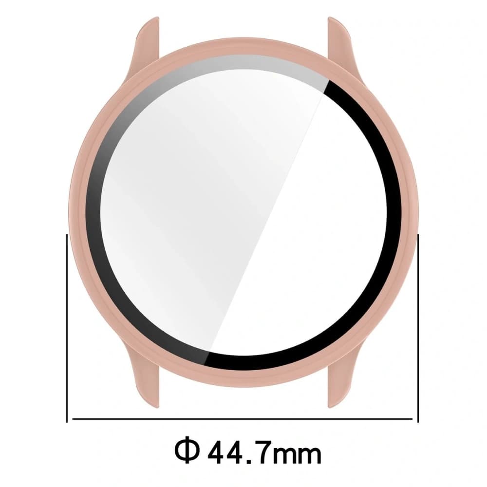 Bizon Case+Glass Uhr Garmin Vivoactive 6 rosa - 2