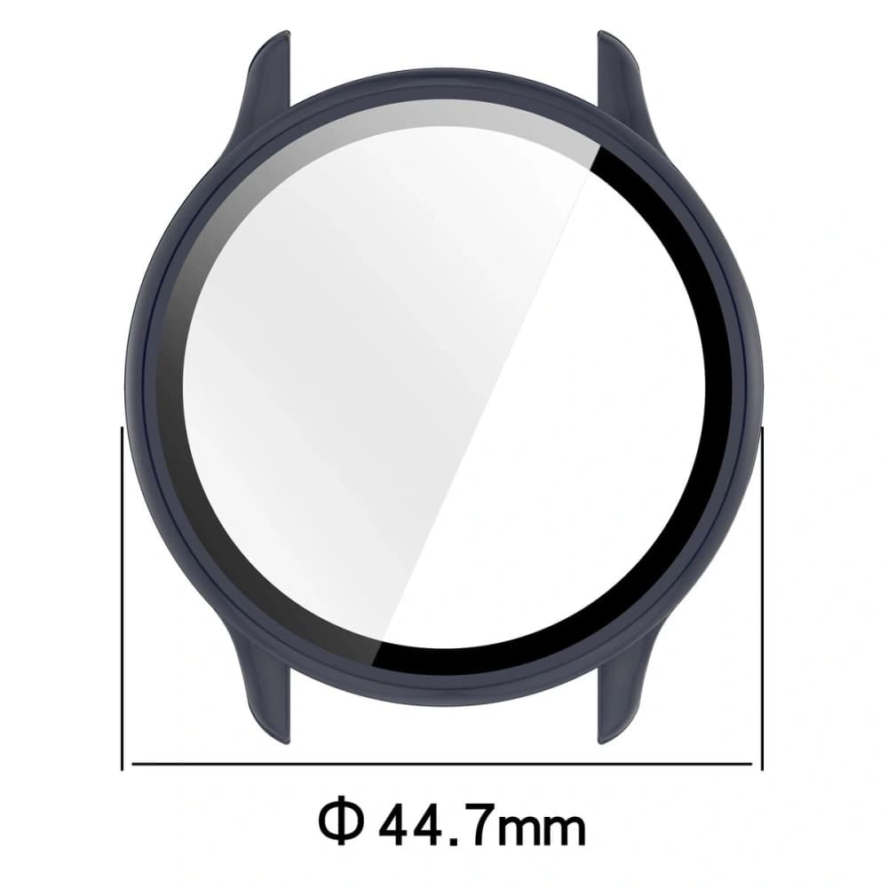 Bizon Case+Glass Watch Garmin Vivoactive 6 blue - 2