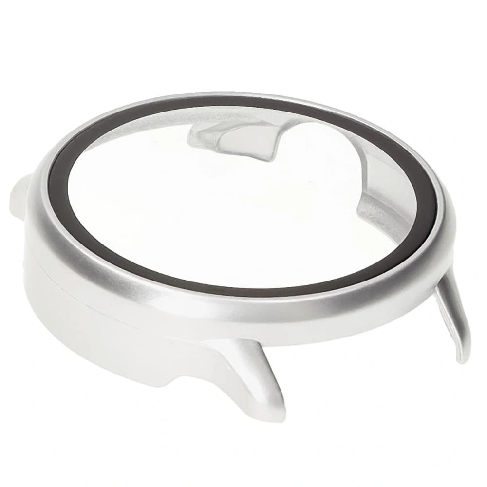 Bizon Case+Glas Uhr Garmin Vivoactive 6 satin silber - 7