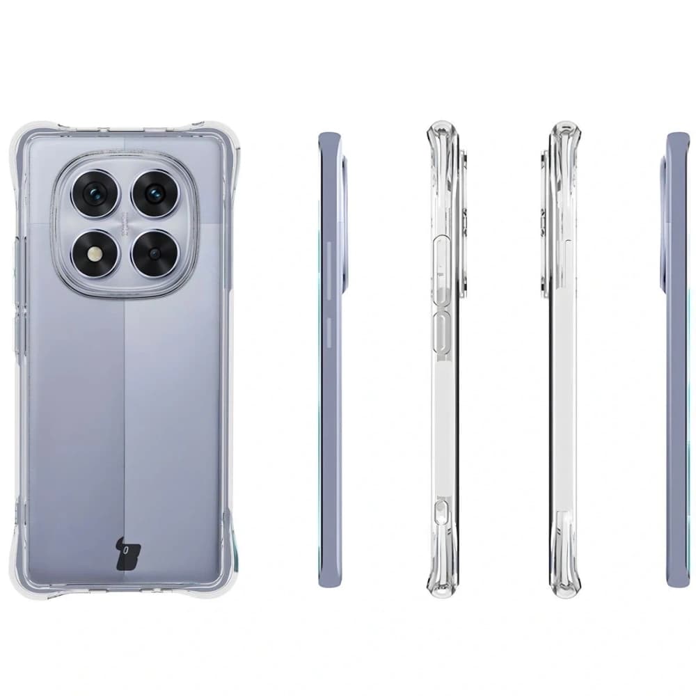 Bizon Case Clear Pack flexibles Etui + 2x Displayschutzfolie für Xiaomi Redmi Note 14 Pro 5G - 4