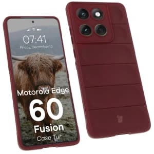 Bizon Case Tur Motorola Edge 60 Fusion / Edge 60 burgundy
