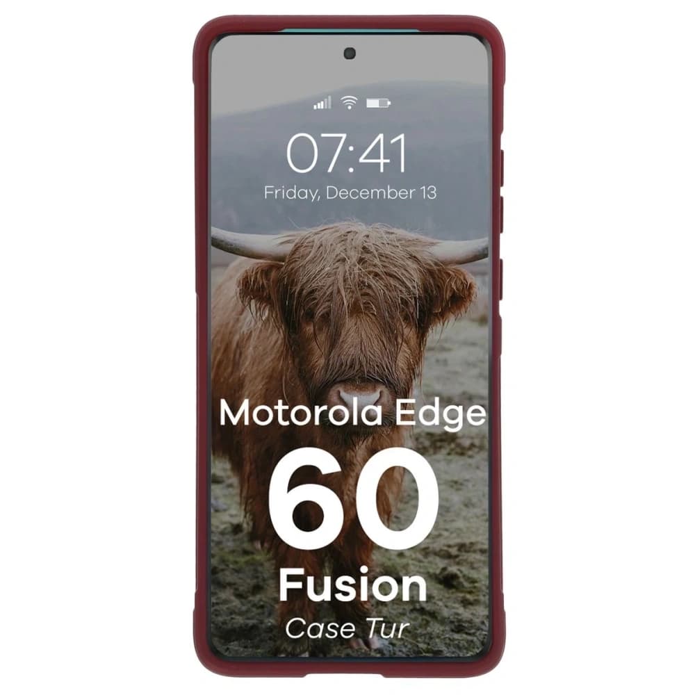 Bizon Case Tur Motorola Edge 60 Fusion / Edge 60 burgundy - 5