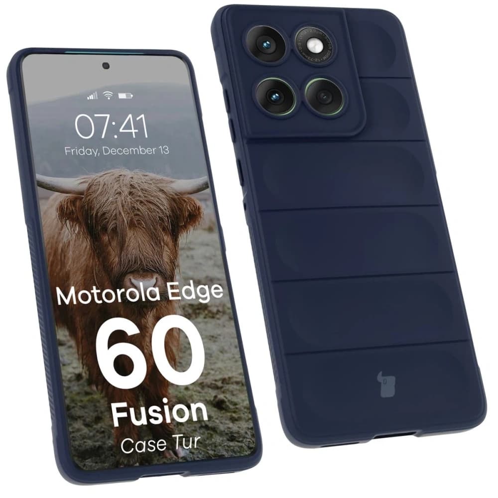 Bizon Case Tur Motorola Edge 60 Fusion / Edge 60 navy blue - 1