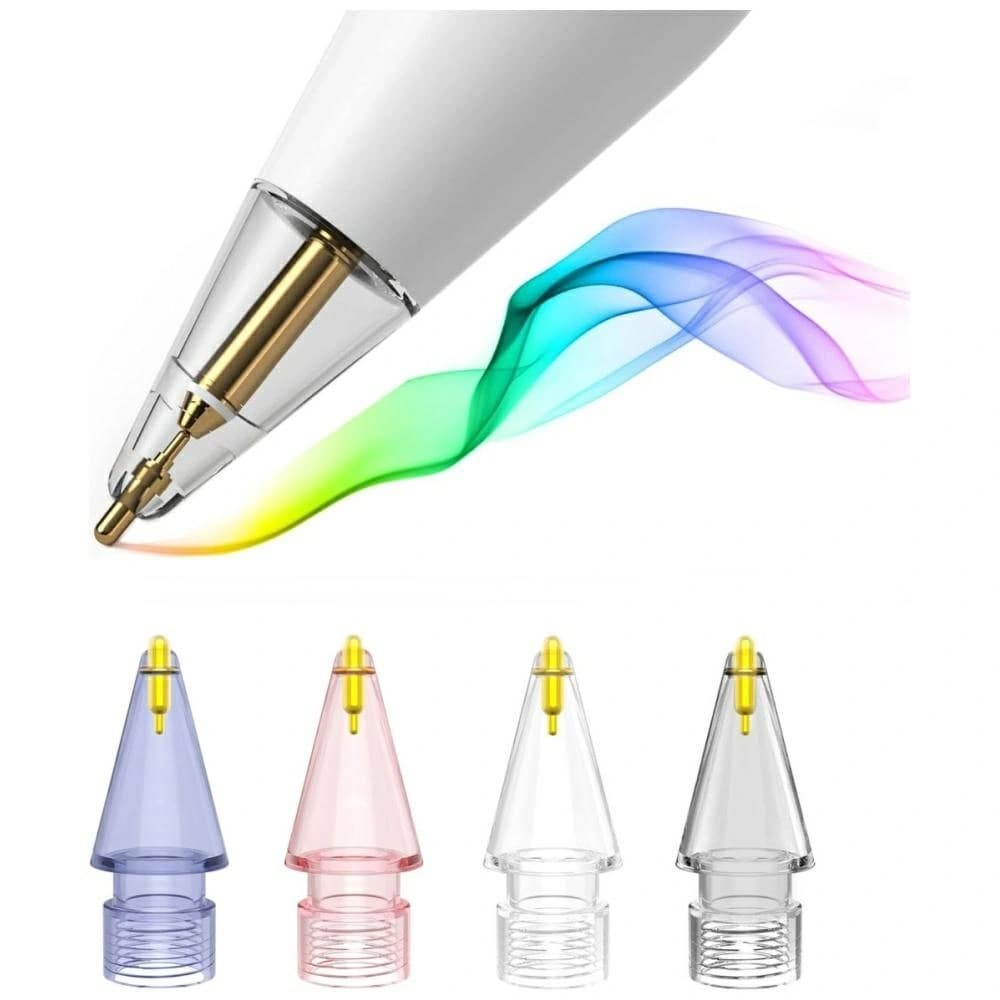 4smarts Lucid Stylus Tips for Apple Pencil 1st Gen/2nd Gen/USB-C/Pro Multicolor [4 PACK] - 6