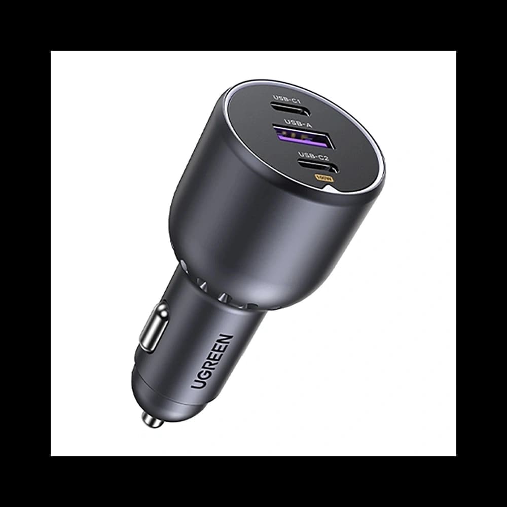 UGREEN EC705 Car Charger USB-A, 2xUSB-C 130W + 1m 5A Cable - 2