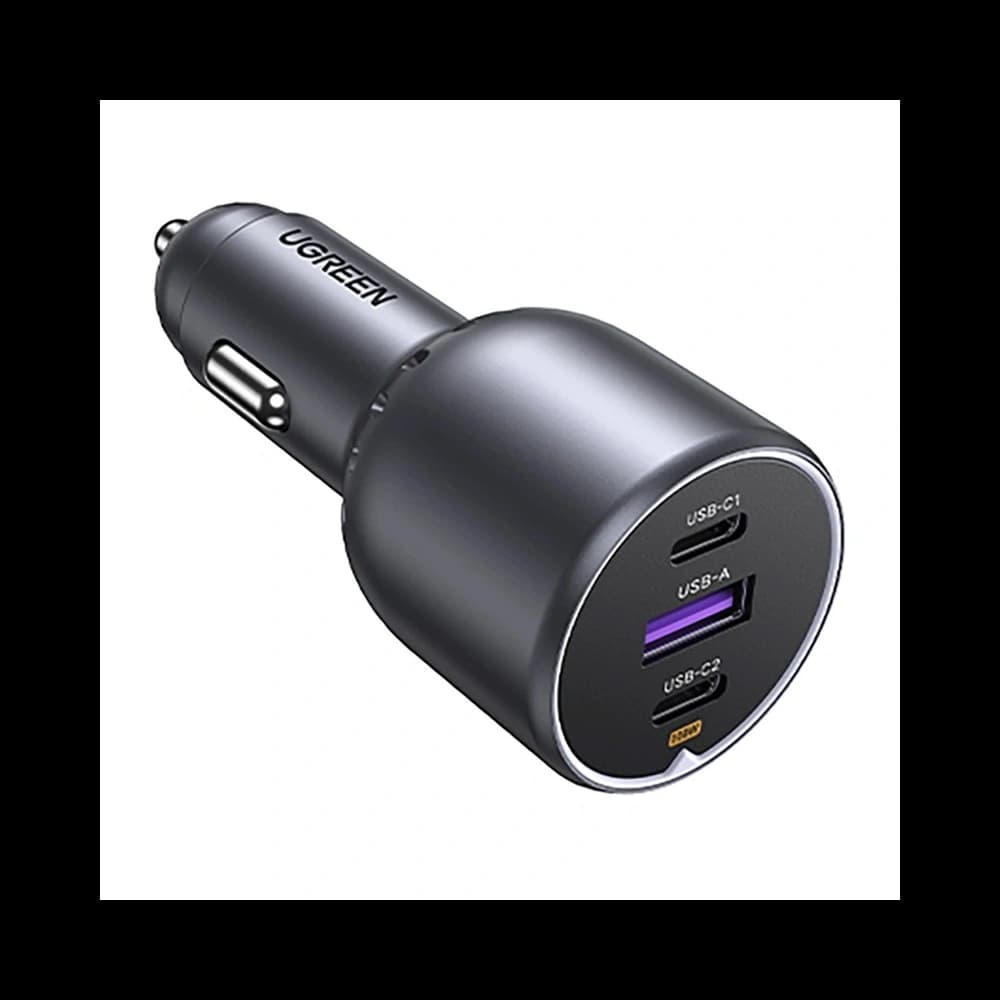 UGREEN EC705 Car Charger USB-A, 2xUSB-C 130W + 1m 5A Cable - 3