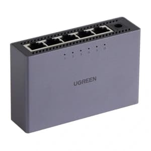 UGREEN CM633 5-Port GigaBit Ethernet Switch (Black)