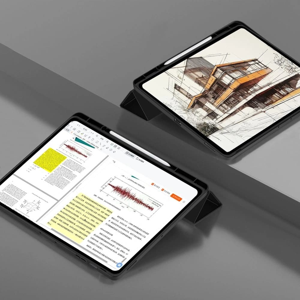 Tech-Protect SmartCase Pen Samsung Galaxy Tab S10 FE+ Plus 13.1 X620 / X626b Schwarz - 6