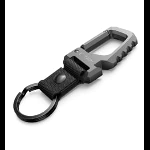 Tech-Protect Slidelock Carabiner Keychain Gunmetal