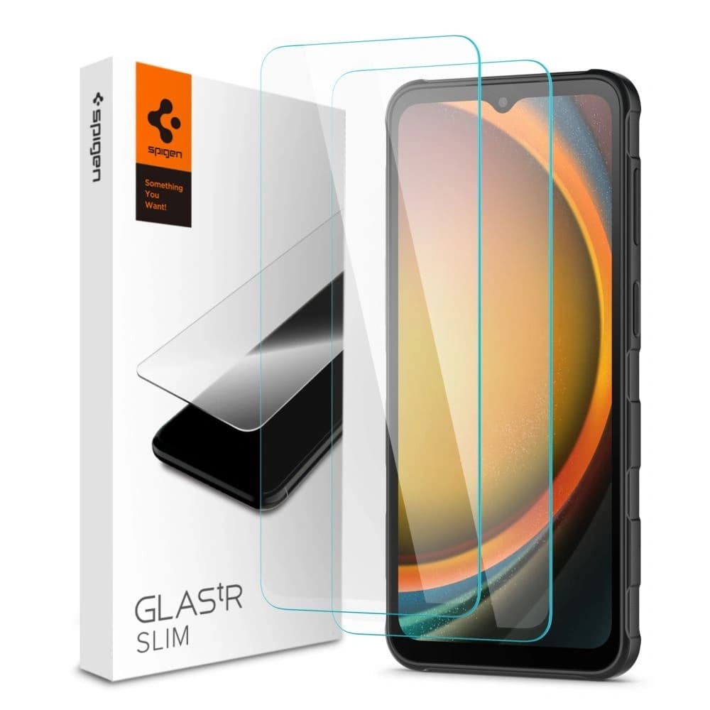 Spigen GLAS.tR Slim Samsung Galaxy Xcover 7 / 7 Pro Klar [2 PACK] - 1