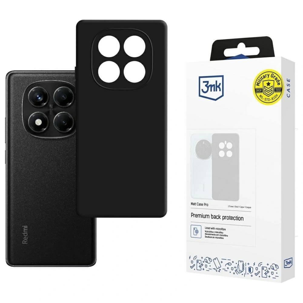 3MK Matt Case Pro Redmi Note 14 Pro 4G schwarz - 1