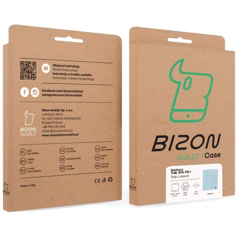 BIZON Case Tab Lizard Samsung Galaxy Tab S10 FE+ Plus blau - 10