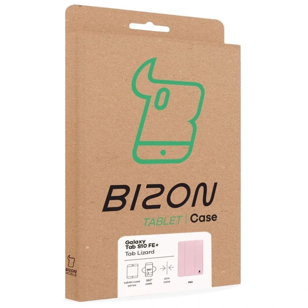 BIZON Case Tab Lizard Samsung Galaxy Tab S10 FE+ Plus rosa - 9
