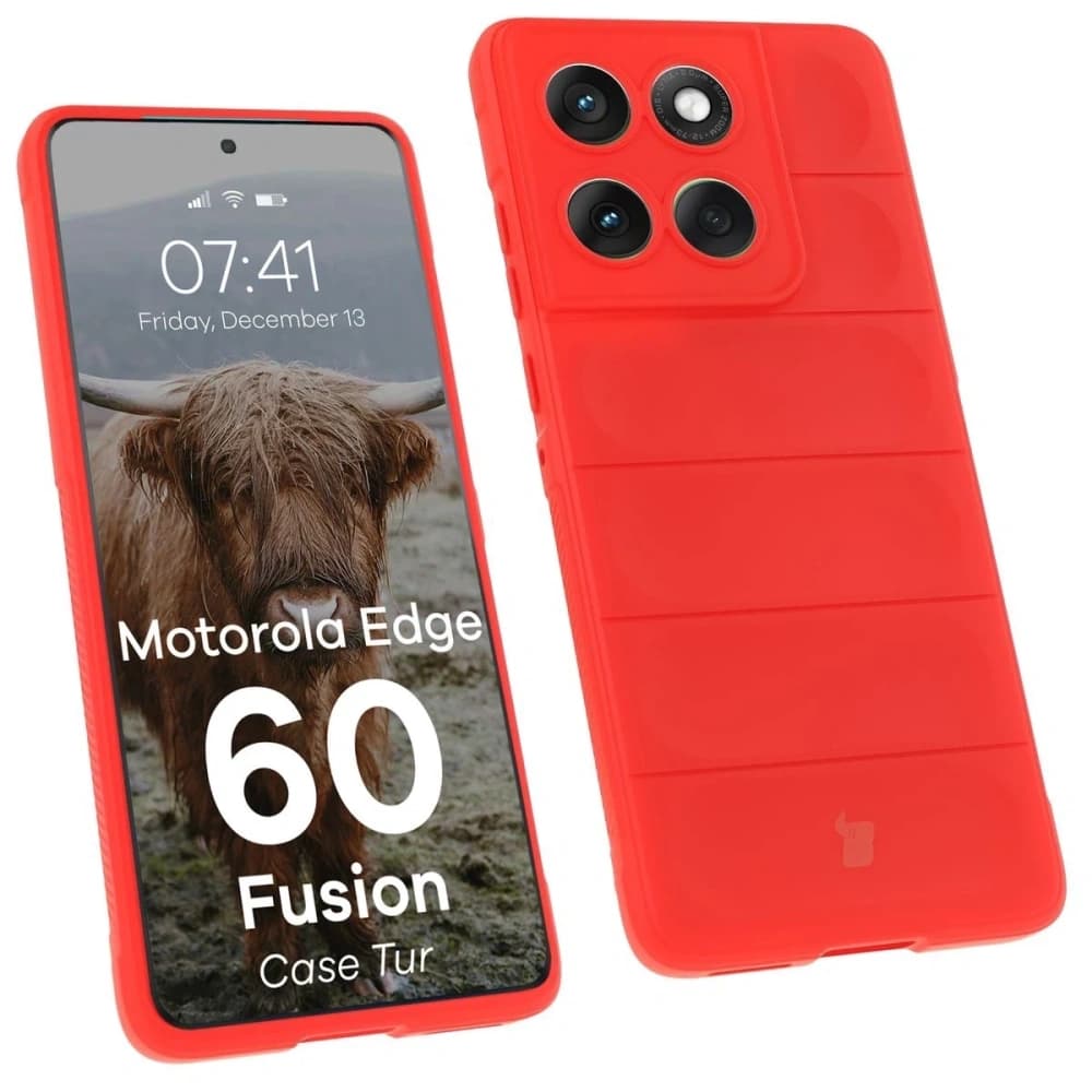 BIZON Hülle für Motorola Edge 60 / 60 Fusion rot - 1