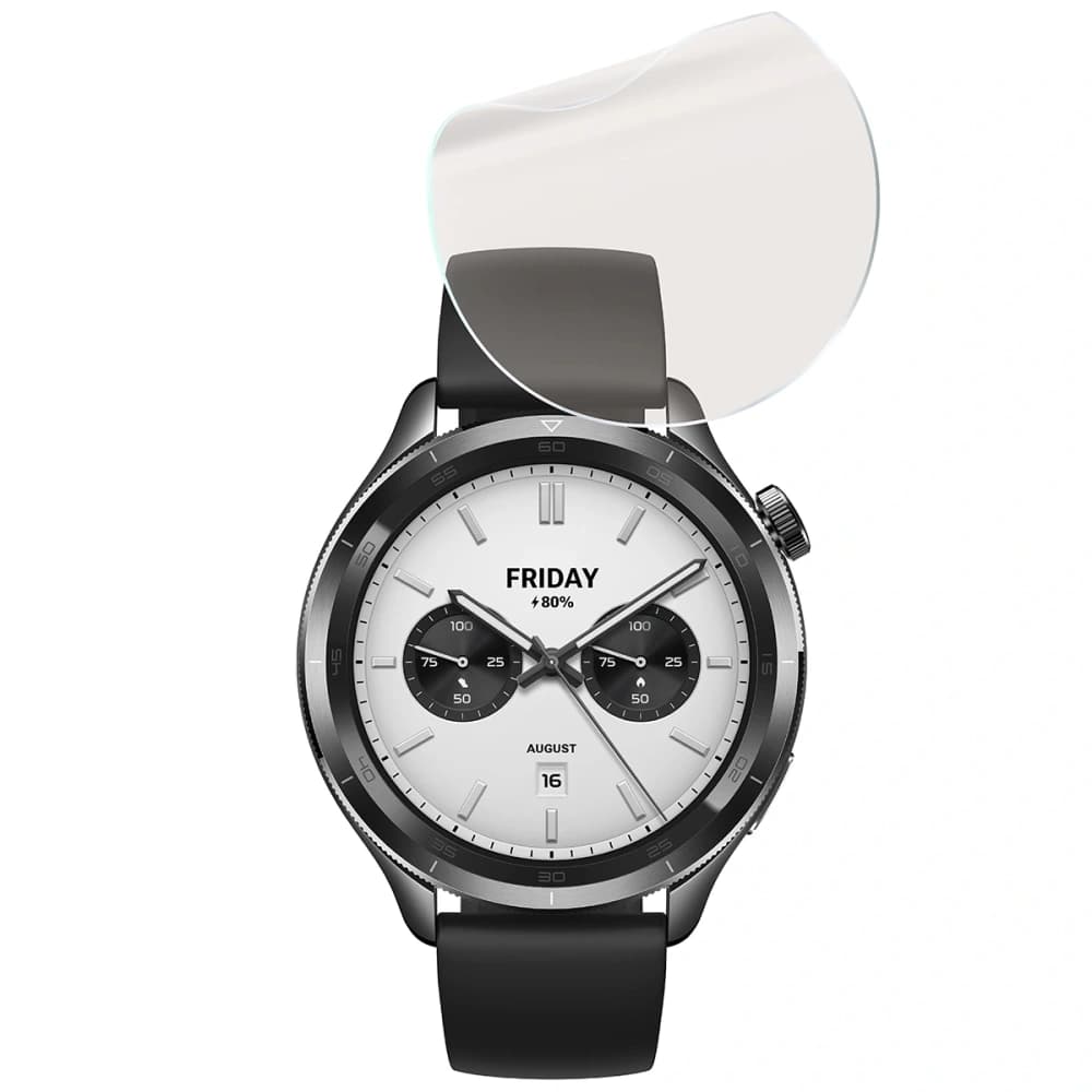 BIZON Glass Watch Film Sun Xiaomi Watch S4 [2 PACK] - 5