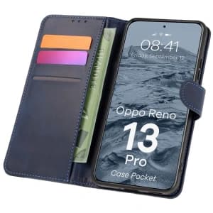 BIZON Case Pocket Oppo Reno13 Pro navy blue