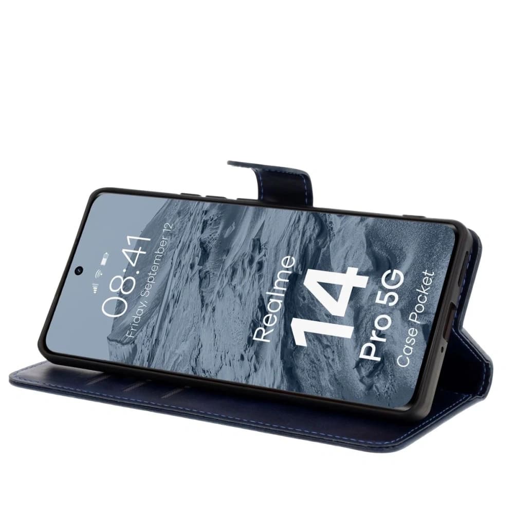 BIZON Case Pocket Realme 14 Pro 5G navy blue - 5
