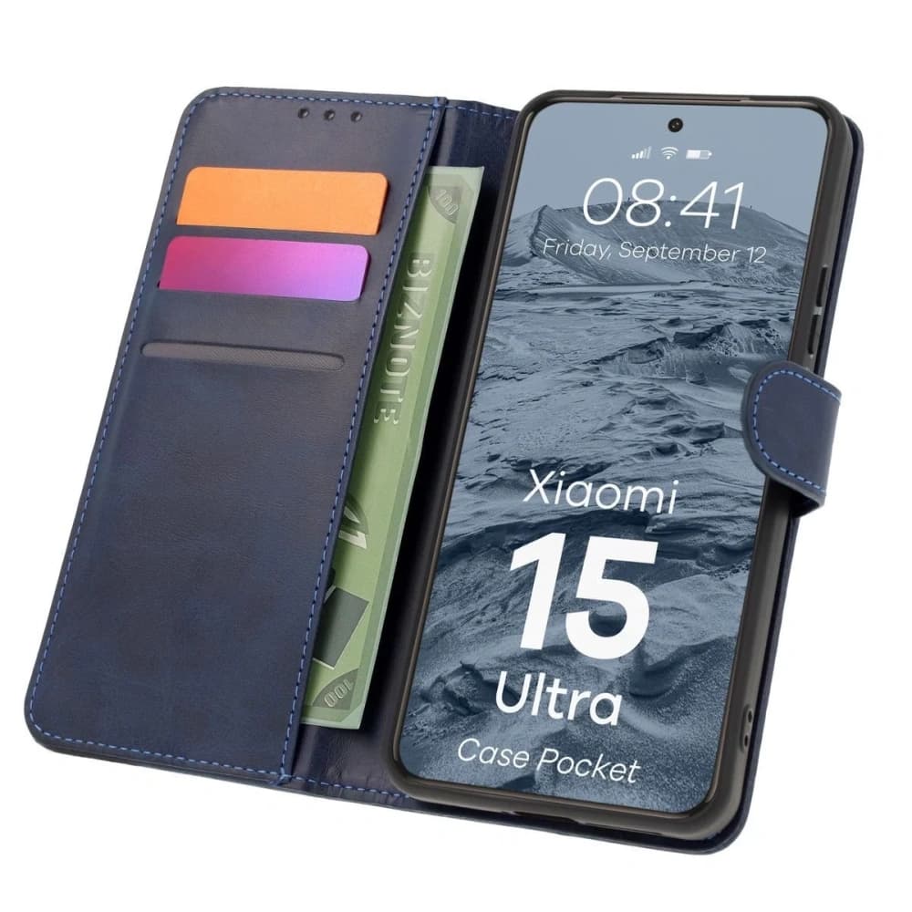 BIZON Hülle Tasche Xiaomi 15 Ultra marineblau - 1