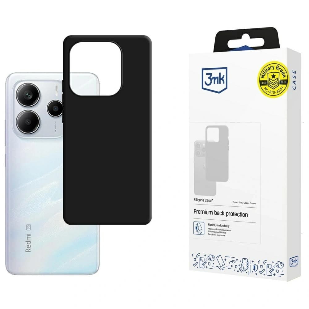 3MK Silikonhülle Xiaomi Redmi Note 14 5G schwarz - 1