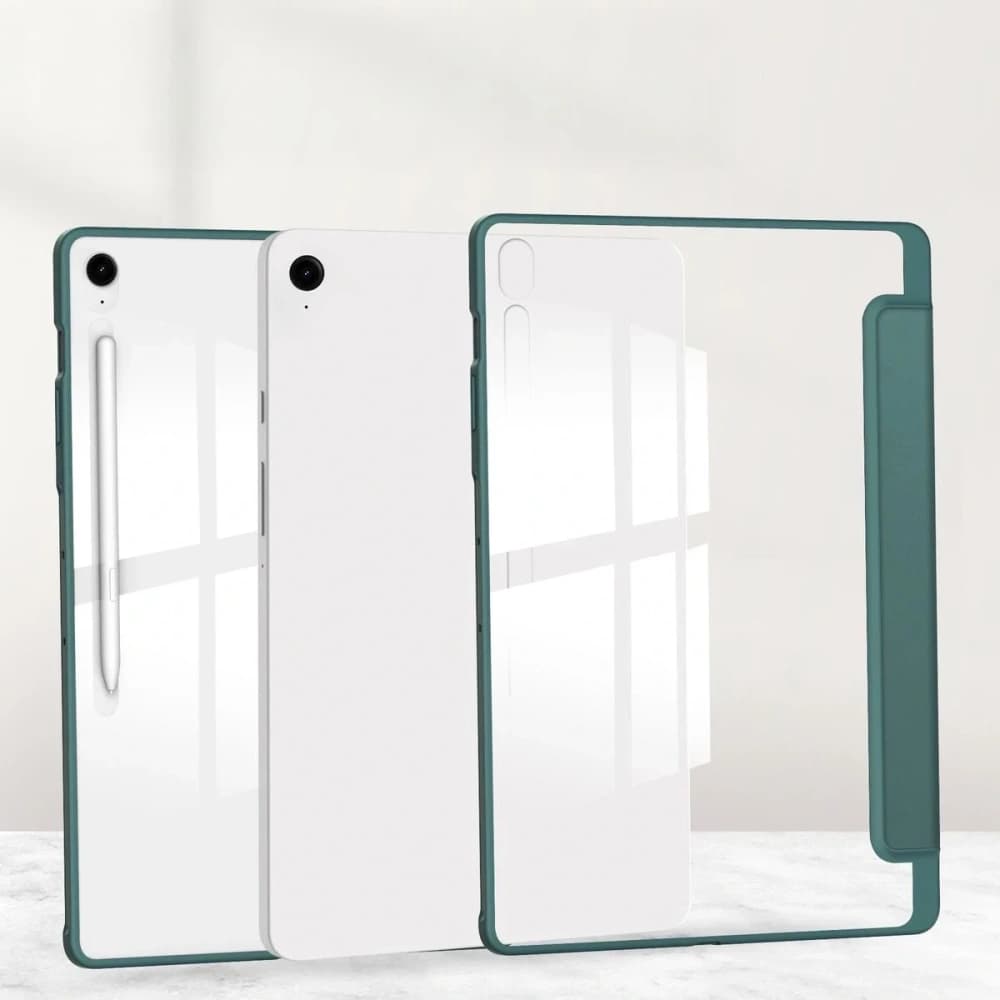 Bizon Case Tab Clear Matt Samsung Galaxy Tab S10 FE+ Plus dark green - 7